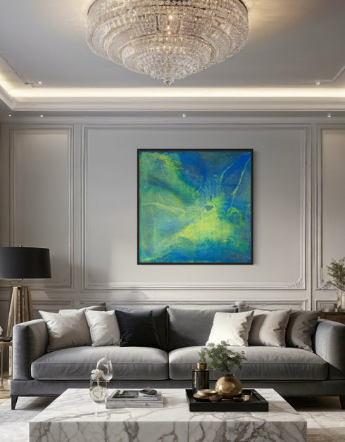 Green Machine | Framed Giclee Print on Canvas